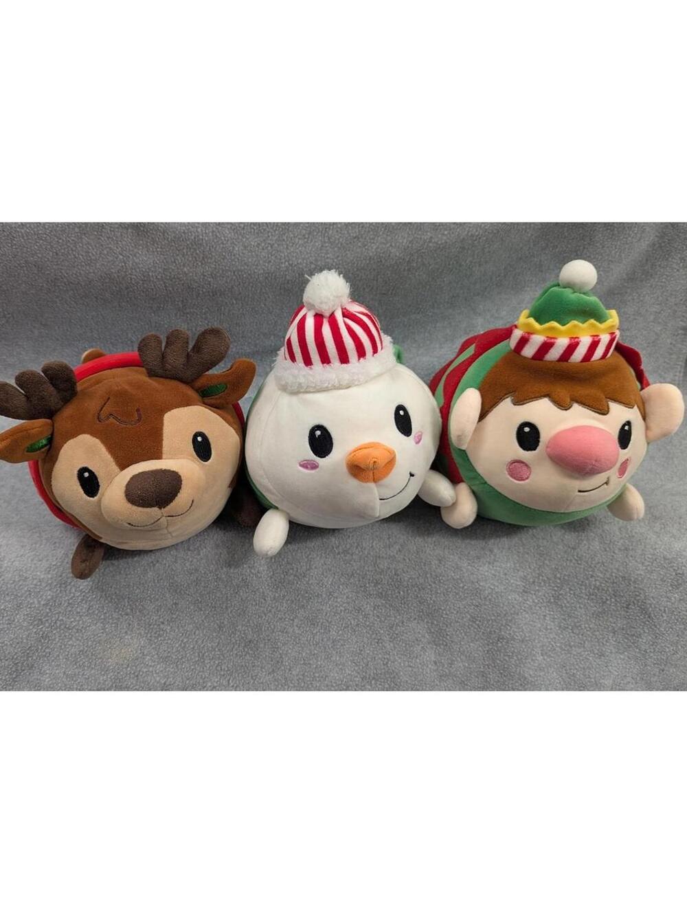 Fiesta Toys 8" Christmas Lil' Huggy Plush Pillow Christmas Set of 3